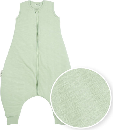Meyco Baby Slub Baby-Winterschlafoverall-Pullover – zartes Grün – 80 cm – 2,0 Tog