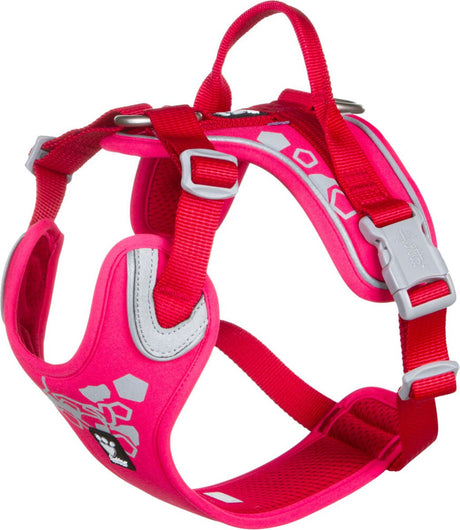 Hurtta - hondentuig - weekend warrior - harness voor honden - kleur: ruby - borstomvang: 60-80 cm