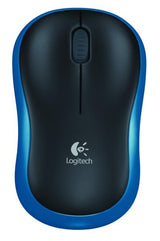 Logitech M185 kabellose optische Maus blau [RF 2,4 GHz, 1000 dpi, 3 Tasten, AA, 10 m]
