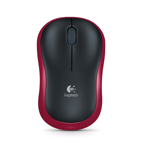 Logitech Logitech M185 bezdrátová optická myši červená [RF 2.4GHz, 1000 dpi, 3-tlačítko, AA, 10m]