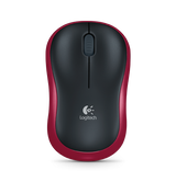 Logitech Logitech M185 bezdrátová optická myši červená [RF 2.4GHz, 1000 dpi, 3-tlačítko, AA, 10m]