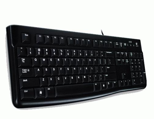 Logitech logitech k120 business style usb keyboard [usb, 104-key, numpad, durable, black]