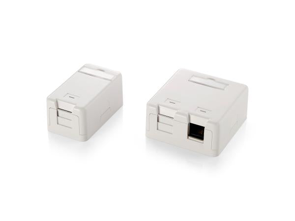 Equip 125121 Aufputz-Keystone-Box für 1 Keystone-Buchse, weiß