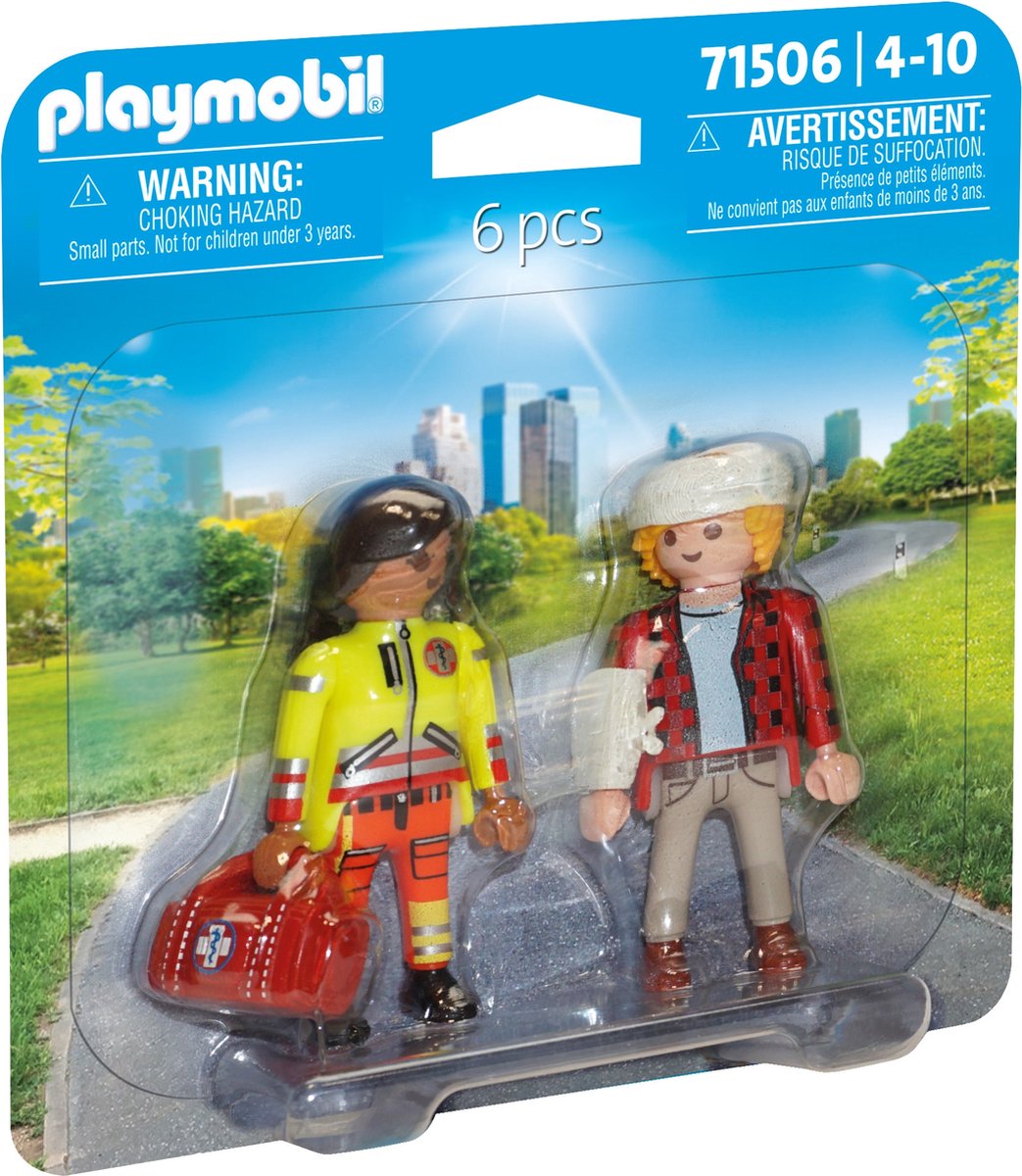 Playmobil 71506 Duopacks Sanitäter mit Patienten