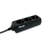 Equip equip 333280 3-outlet strip, 1.1 m, 3 outlet(s) type f, black, ce, 220 240 v