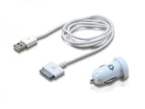 Conceptronic cusbcar2aset Apple-Kabel mit Auto-Tablet-Ladegerät, 2a