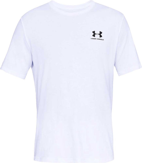 Under Armour UA M Sportstyle LC SS-WHT Herren-Sportshirt – Weiß – Schwarz