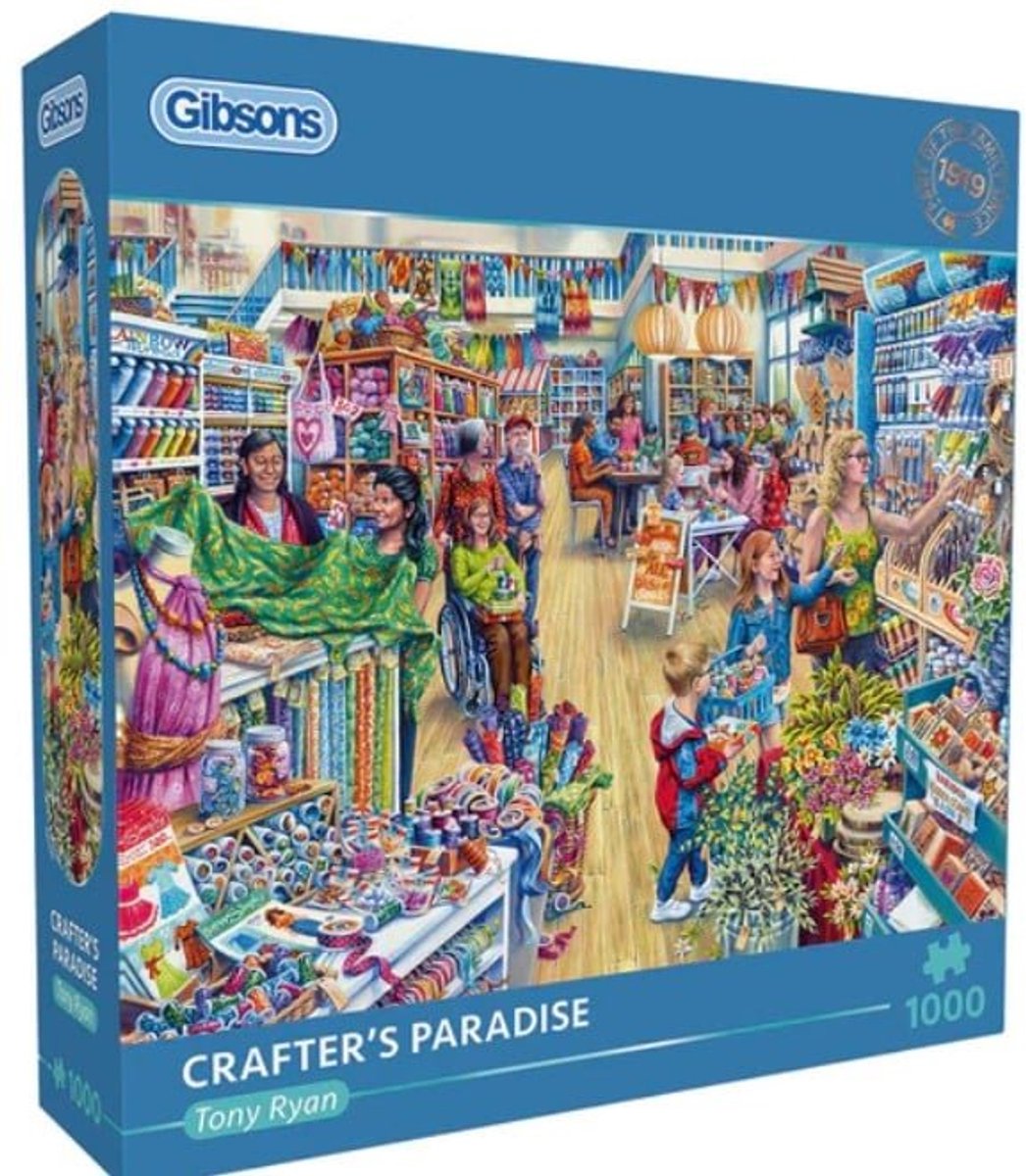 Gibsons – Crafter's Paradise (von Tony Ryan) – 1000 Teile 68 × 49 cm (B × H) – Puzzle für Erwachsene