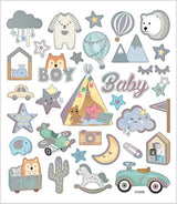Creativ Company Aufkleber Baby Boy, 1 Blatt