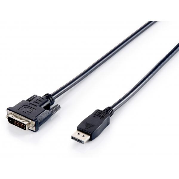 Equip 119336 Displayport a DVI-D Cable de video de enlace dual, M M, 2m, negro