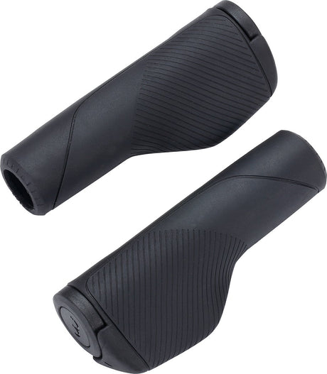 Bbb cycling kingcomfort - ergonomische handvatten fiets - 135mm - antislip fietshandgrepen - zwart - bhg-121