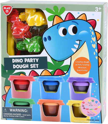 Playgo Dino Party Ton-Set – 6 Tontöpfe