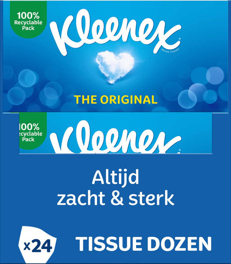 Kleenex-Taschentücher - das Original - Vorteilspackung - 24 x 72 Stück = 1728 Taschentücher