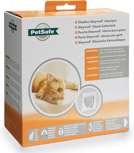 Petsafe 932 magnetische Katzenklappe – weiß – 10,5 x 22,6 x 22,8 cm