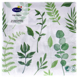 Duni Servietten grün 33x33 cm | 12 Stück