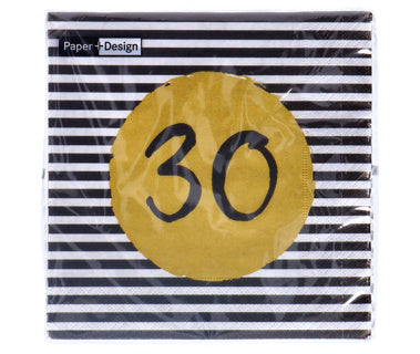 Servietten 30. Geburtstag 33x33 cm | 4 Stück