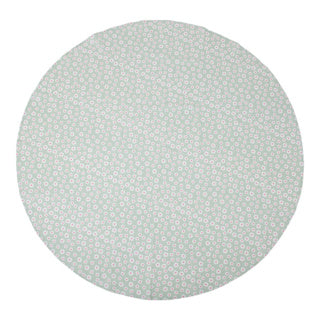 Daisy flowers tafelkleed textiel groen rond 160 cm