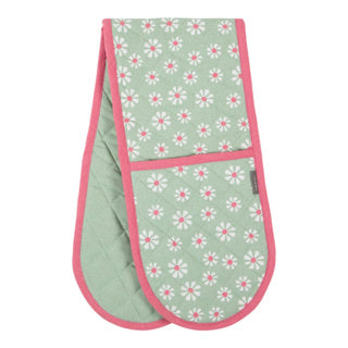 Daisy flowers dubbel ovenwant groen 18x85 cm | 2 stuks