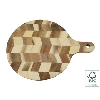No brand Schneide- und Servierbrett Akazie 40 x 30 x 1,4 cm FSC