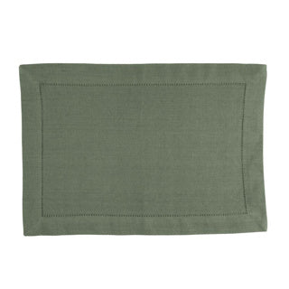 Linen More Tischset Indi Army Green 35 x 50 cm 4er-Set