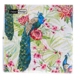 Duni Servietten tropischer Pfau 33x33 cm | 12 Stück