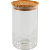 Vorratsglas 10x17,5cm stapelbarer Bambusdeckel