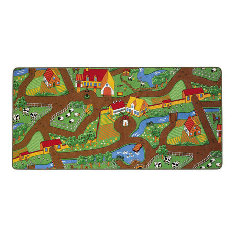 Spielmatte duoplay wendbar Stadt und Bauernhof, 67x100cm