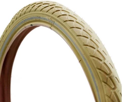 Deli Tire Voorborkeli 20x1.75 47-406 Réflexion de la crème