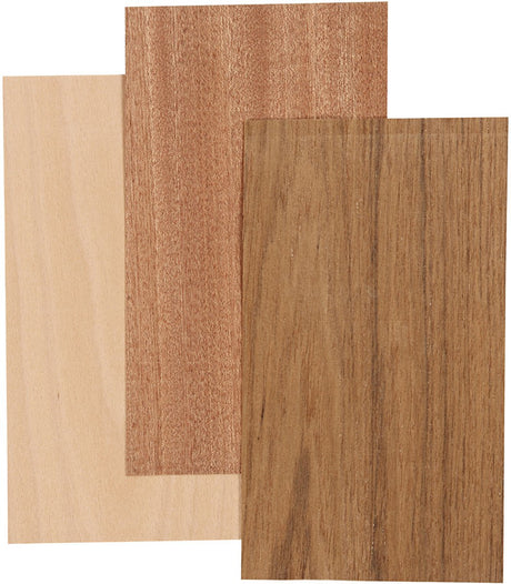 Creativ Company CC Holzfurnier 12x22x0,75 cm 3 Blatt
