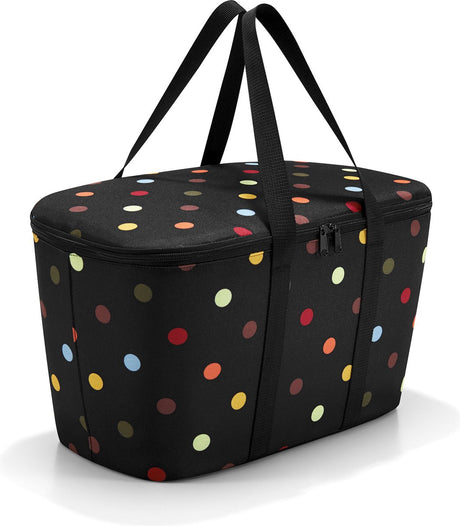 Reisenthel coolerbag Kühltasche – Polyester mit Aluminiumfutter – 20l – Punkte schwarz