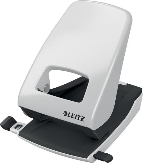 Leitz nexxt Tischlocher – stanzt bis zu 40 Blatt – für Ordner und Ringbücher – Grau