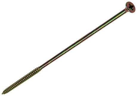 Mack 1006980 - spaanplaatschroef vz kop geelverzinkt 4st 6 x 200mm | 5 stuks