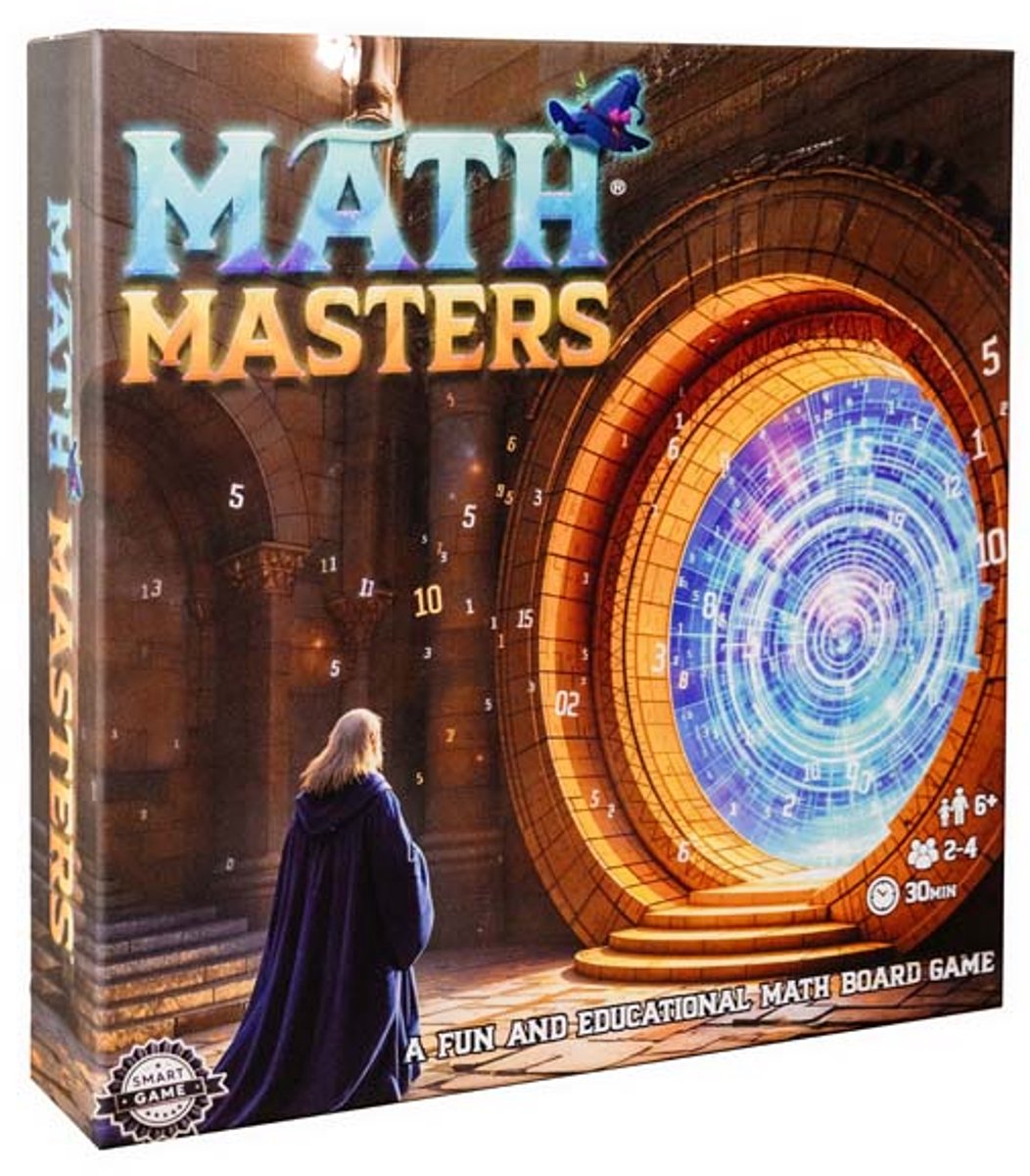 Dutch games math masters rekenspel - - educatief bordspel voor kinderen - leren rekenen met plezier