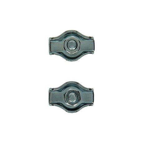 Mack 1008482 - 2 staaldraadklemmen 2mm simplex verzinkt | 10 stuks