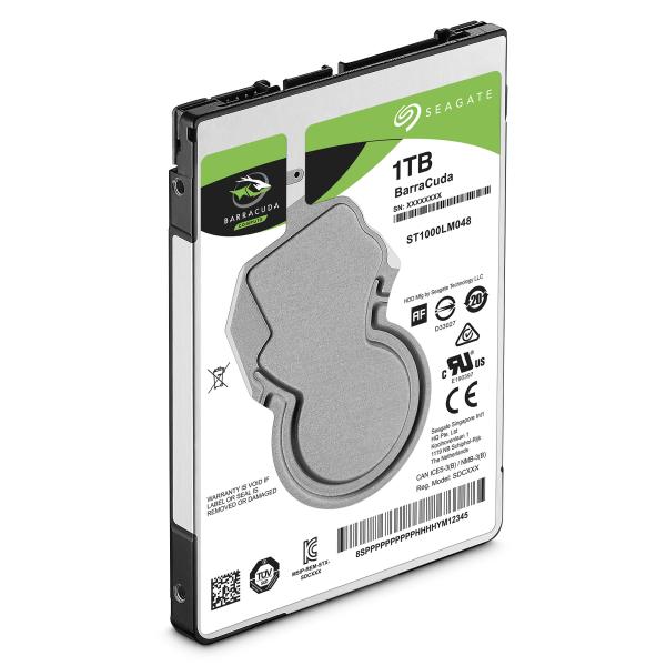 Seagate ST1000LM048 Barracuda HDD, 1 To, 2,5, SATA3 6 Gbps, 5400 tr / min, 128 Mo, 1,7W