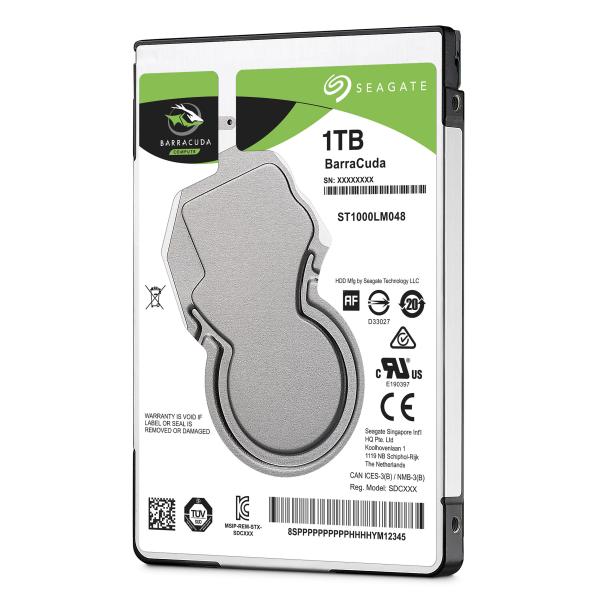 Seagate seagate st1000lm048 barracuda hdd, 1tb, 2.5 , sata3 6gbps, 5400 rpm, 128mb, 1.7w