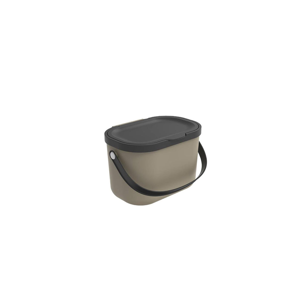 Rotho Albula Mülltrenner - Biotonne - 3,2l - Recyclingmaterial - Cappuccino