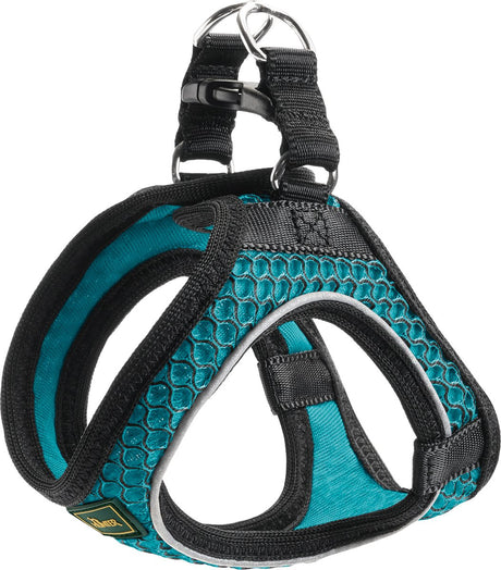Hunter Hundegeschirr Hilo-Comfort Türkis Größe xxs (26-30 cm)