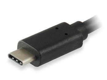 Equip 133455 USB 3.0-Kabel Typ C Stecker auf Typ A Buchse, 15 cm