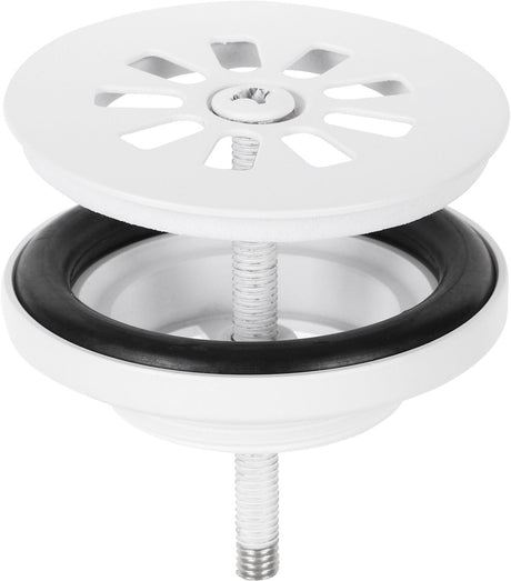 Differnz afvoerplug mat wit â€“ afvoerstop voor wastafel â€“ ã˜ 64 mm â€“ 6m schroef