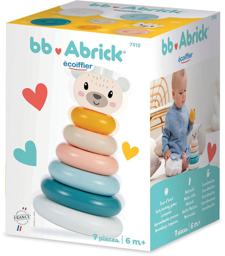 Ecoiffier Abrick Ecoiffier BB Abrick Stapelturm Bär - 7 Stk.