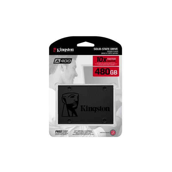 Kingston kingston sa400s37 480g a400 ssd, 2.5 , 480 gb, sata3, 500mb s, 350mb s, 0.279w, black