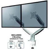 NeoMounts NeoMounts FPMA-D750DSILVER Flat Escreen Monitor BureAstre Mue, 2x 10-30, 9 kg,