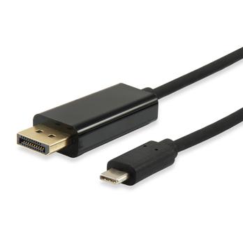 Equip equip 133467 usb type-c to displayport cable, male male, straight, 1.8 m, black