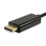 Equip 133467 USB-Typ-C-auf-DisplayPort-Kabel, männlich, gerade, 1,8 m, schwarz