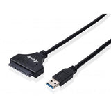 Utrusta 133471 USB3.0 till SATA -adapter, hane, 0,5 m, svart