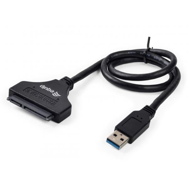 Equip 133471 USB3.0-zu-SATA-Adapter, männlich männlich, 0,5 m, schwarz