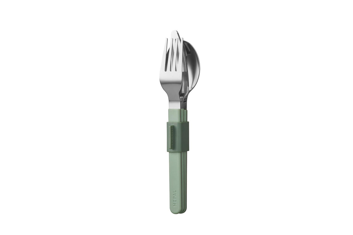 Mepal Besteckset Silueta 3-teilig - Salbei