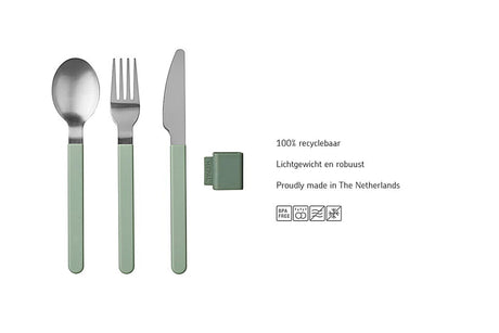 Mepal Besteckset Silueta 3-teilig - nordischer Salbei