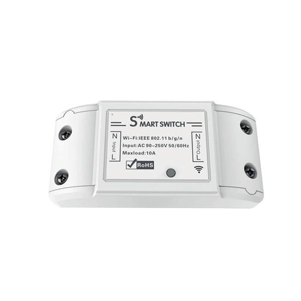 Woox r4967 intelligenter WLAN-Schalter mit Tuya-Stromversorgung, 10 A, 2300 W, 100–240 VAC, 50–60 Hz, WLAN
